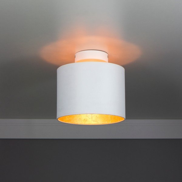 Bílé stropní svítidlo s detailem ve zlaté barvě Sotto Luce MIKA XS, ø 20 cm-image-1