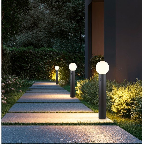 Sloupové venkovní svítidlo se senzorem pohybu ø 18 cm Mures – Trio-image-2