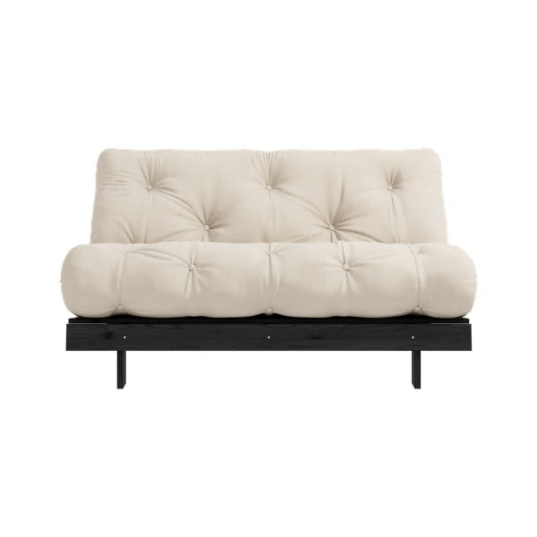 Béžová rozkládací pohovka 140 cm Roots Black Night – Karup Design