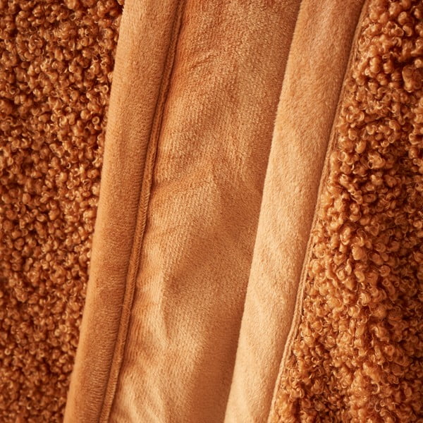 Oranžová deka z mikroplyše 130x170 cm Velvet Boucle – Catherine Lansfield-image-1