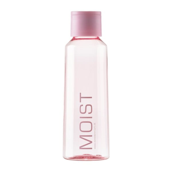 Růžová plastová láhev na vodu Zone Moist, 500 ml