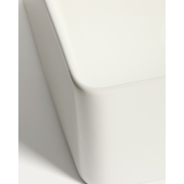 Bílé keramické umyvadlo 36,5x36,5 cm Ovara – Kave Home-image-4