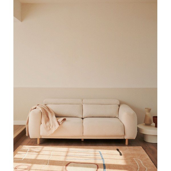 Krémová pohovka 215 cm Singa – Kave Home-image-1