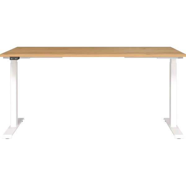 Pracovní stůl s elektricky nastavitelnou výškou s deskou v dekoru dubu 80x160 cm Jet – Germania-image-2