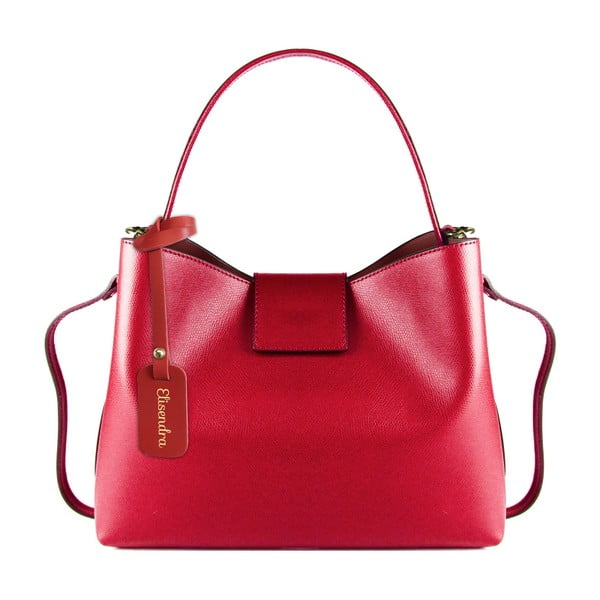 Červená kožená kabelka Maison Bag Cindy