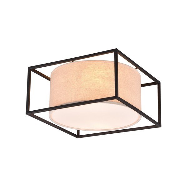 Matně černo-béžové stropní svítidlo 30x30 cm Ross – Trio-image-1