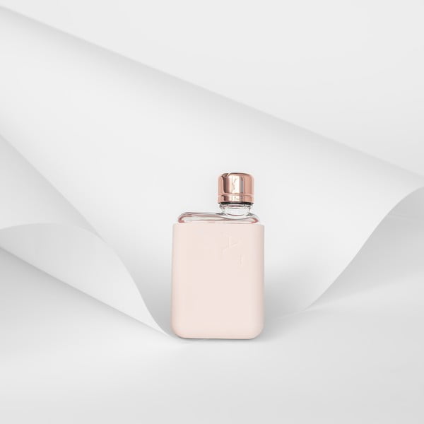 Růžové silikonové pouzdro na placatku Memobottle A7 Sleeve-image-1