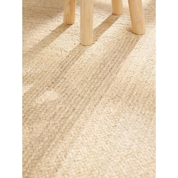 Oboustranný/ručně tkaný jutový koberec ve světle přírodní barvě 160x230 cm Sharmila Natural White – Hanse Home-image-4