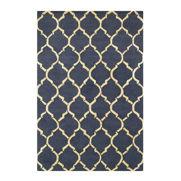 Koberec Chain Navy/Beige, 153x244 cm