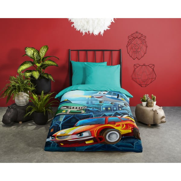 Bavlněné dětské povlečení na jednolůžko 140x200 cm – Good Morning-image-1