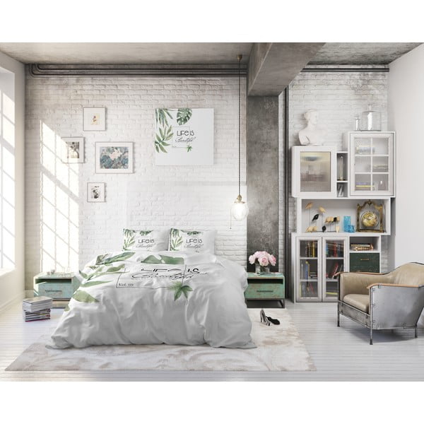 Bavlněné povlečení na dvoulůžko Pure Cotton Vitality, 240 x 200 cm-image-3