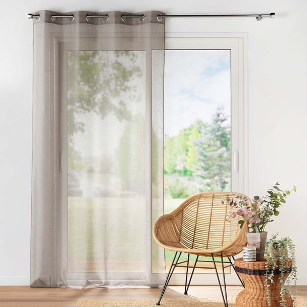 Hnědá voálová záclona 140x240 cm Lissea – douceur d'intérieur-image-2