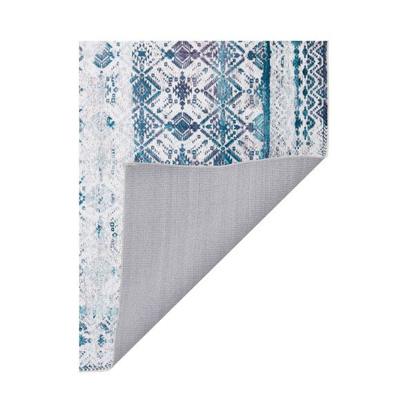 Světle modrý koberec Floorita Kilim, 80 x 150 cm-image-1