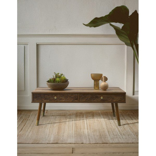 Konferenční stolek v tmavě přírodní barvě 59x110 cm Frida – Premier Housewares-image-1