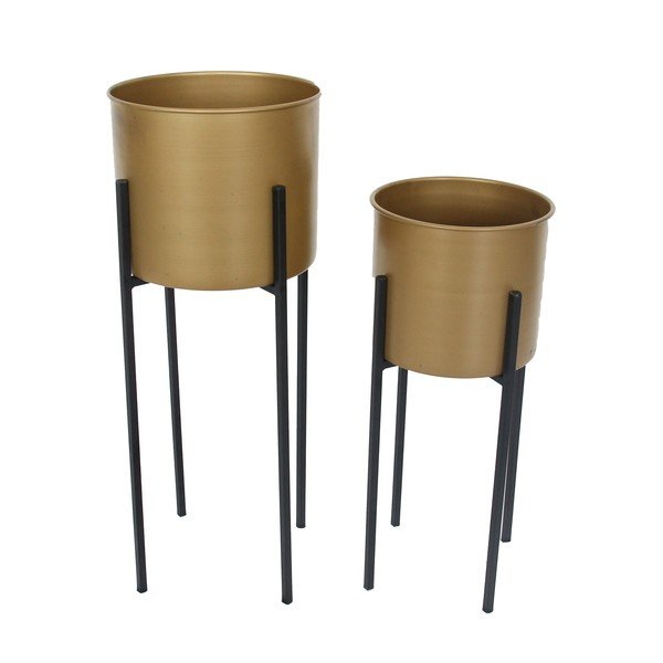 Kovové květináče v sadě 2 ks ø 24 cm Dempo – Garden Pleasure