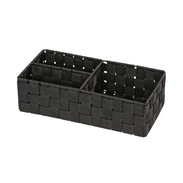 Černý organizér se 3 přihrádkami Wenko Adria