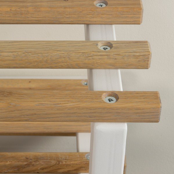 Bílý/v přírodní barvě kovový závěsný botník 71x26x34 cm Marco – Spinder Design-image-4