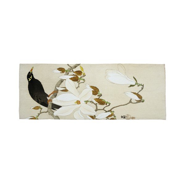 Zeleno-béžový koberec běhoun 135x55 cm Bird - Velvet Atelier-image-4