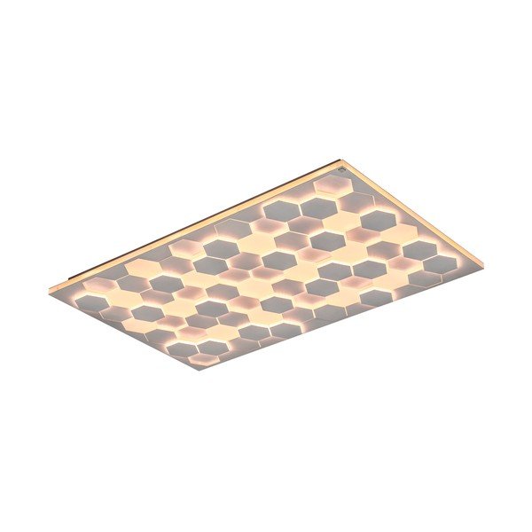 Bílé LED stropní svítidlo s hlasovým ovládáním/s ovládáním pomocí mobilní aplikace s kovovým stínidlem 70x115 cm Cifavo – CINQUE-image-3