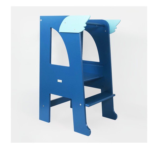 Modrá učicí věž Montessori - Rocket Baby-image-3