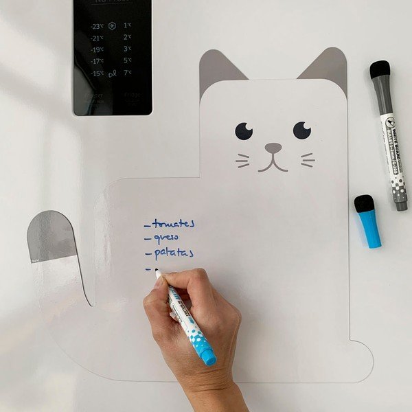 Bílá magnetická tabule Balvi Meow!-image-1