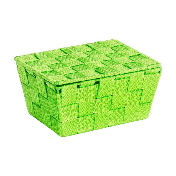 Zelený košík s víkem Wenko Adria-image-1
