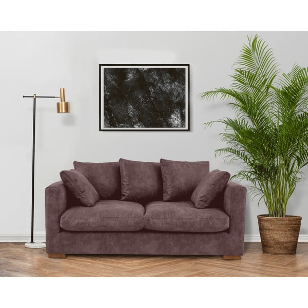 Tmavě hnědá pohovka 175 cm Comfy – Scandic-image-1