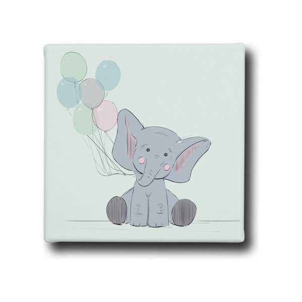 Obraz Mr. Little Fox Elephant And Balloons
