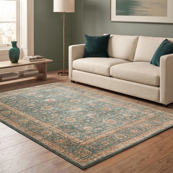 Koberec v petrolejové barvě 120x160 cm Raja – Asiatic Carpets-image-3