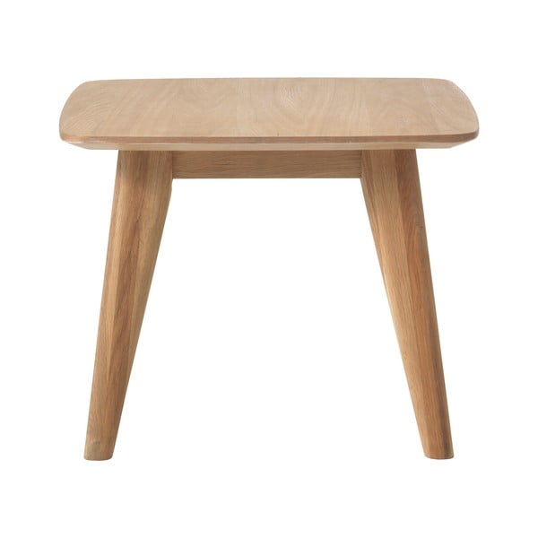 Odkládací stolek s nohami z dubového dřeva Unique Furniture Rho, 60 x 60 cm