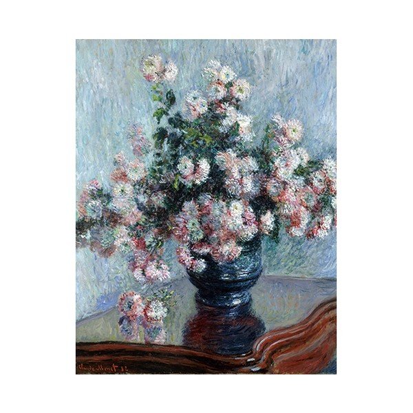 Obraz Claude Monet - Chrysanthemums, 50x40 cm