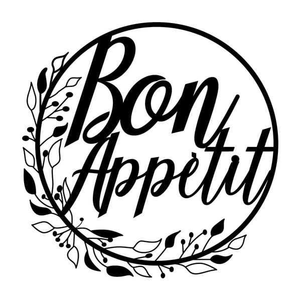 Kovová nástěnná dekorace Bon Appetit – Wallity