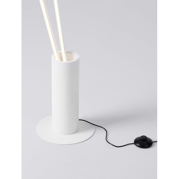 Matně bílá kovová LED stojací lampa s ohybatelnou konstrukcí (výška 181 cm) Kimolia – Nova Luce-image-4