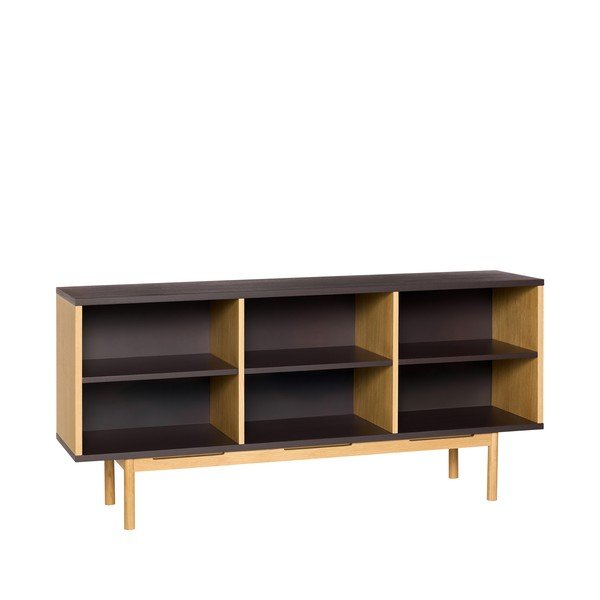 Hnědá komoda v dekoru dubu 140x65x35 cm Dual – Hübsch