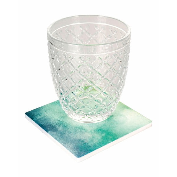 Zeleno-modré keramické podtácky v sadě 4 ks Ocean – Villa d'Este-image-1