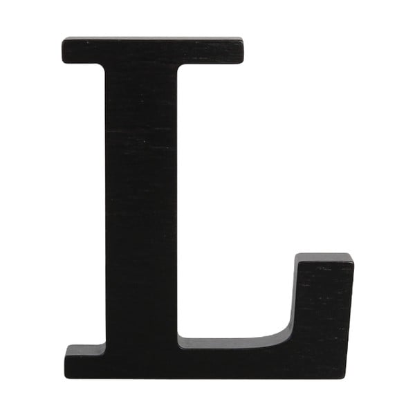 Černé dřevěné písmeno Typoland L