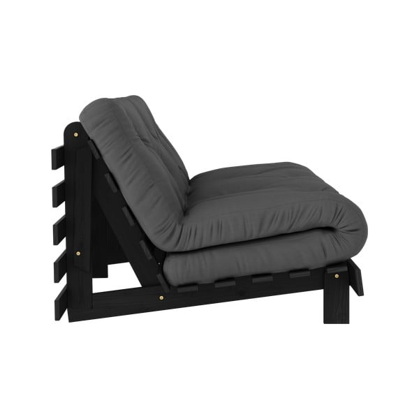 Tmavě šedá rozkládací pohovka 160 cm Roots Black Night – Karup Design-image-4