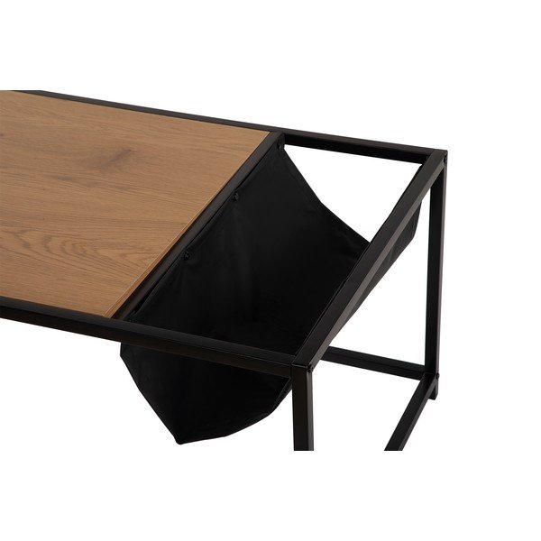 Černý/v přírodní barvě konferenční stolek v dekoru dubu 60x99 cm Bayen – Bonami Essentials-image-4