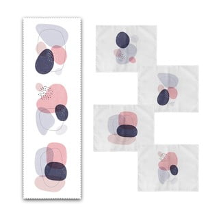 Set 4 textilních prostírání a běhounu Minimalist Home World