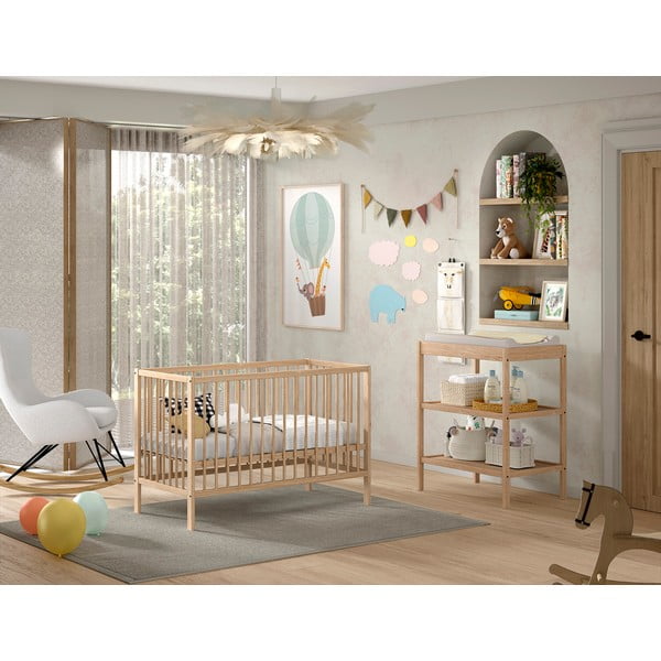 Set dětského nábytku z bukového dřeva 2 ks Dino – Vipack-image-1