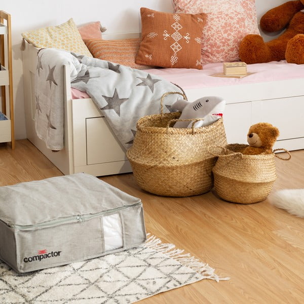 Světlý úložný košík z mořské trávy Compactor, ⌀ 36 cm-image-1