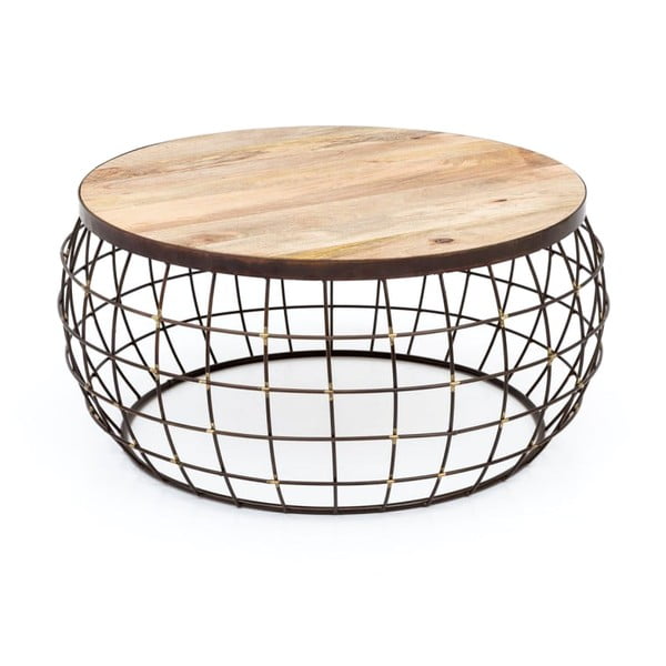Konferenční stolek s železnou konstrukcí WOOX LIVING Nest, ⌀ 74 cm