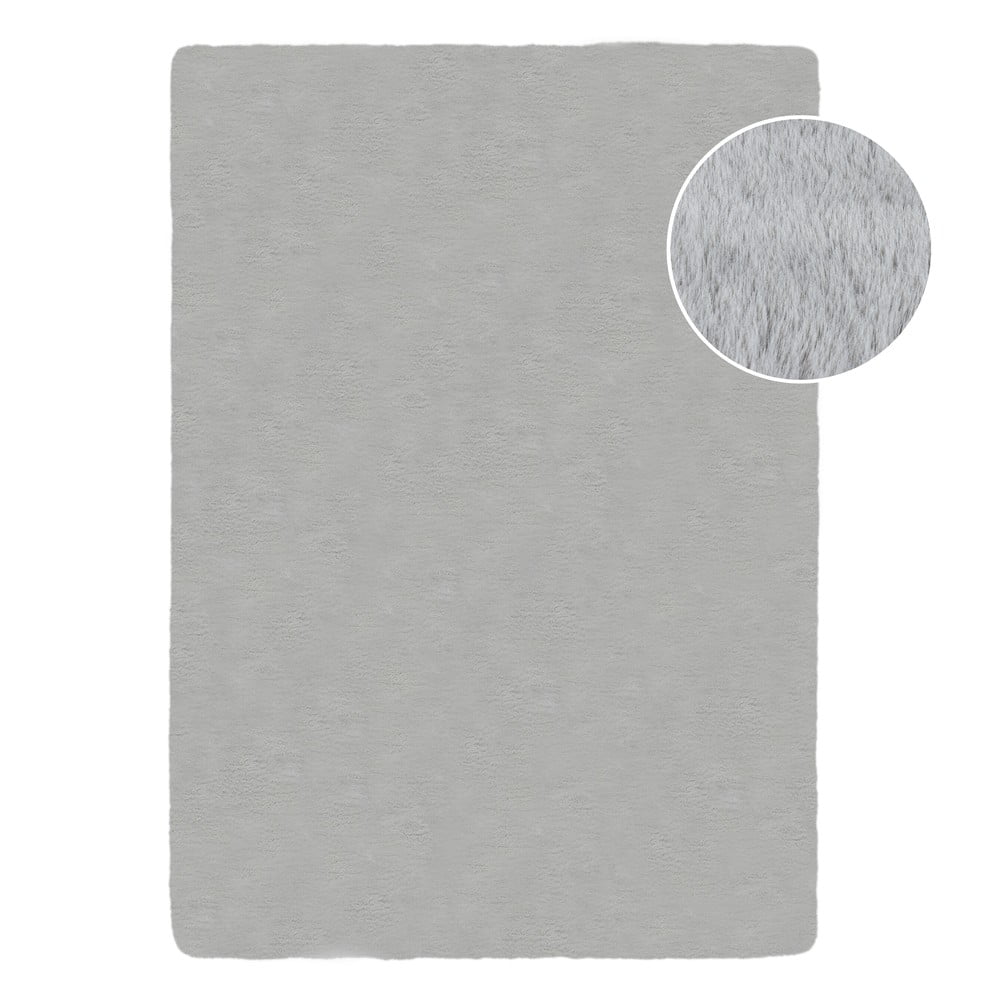 Světle šedá syntetická kožešina 160x230 cm Ivy Luxury Fur – Flair Rugs