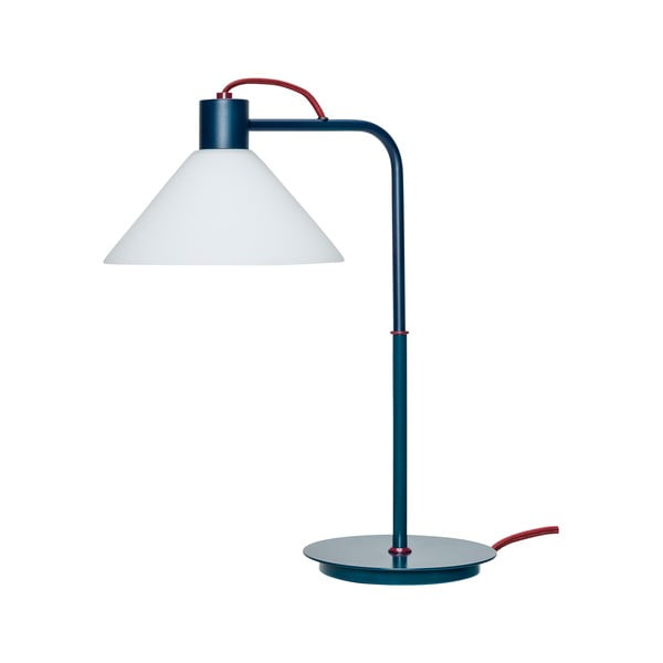 Stolní lampa v petrolejové barvě se skleněným stínidlem (výška 44 cm) Spot – Hübsch