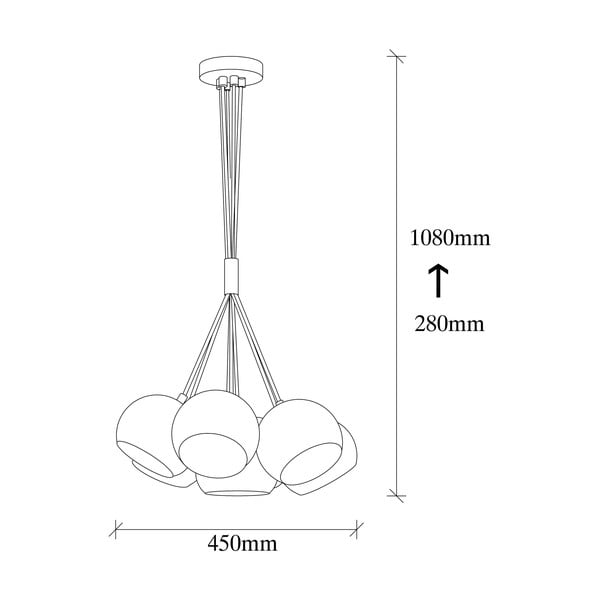 Černé závěsné svítidlo Opviq lights Sivani-image-2