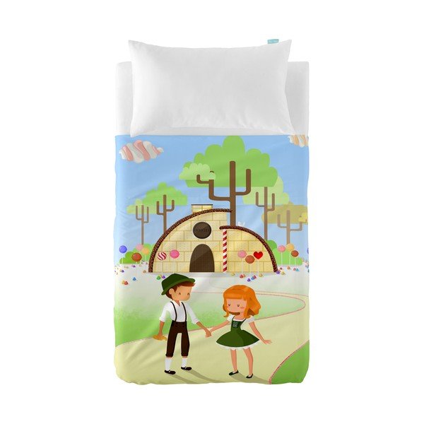 Dětský povlak na polštář a přehoz Mr. Fox Candy House, 100 x 130 cm