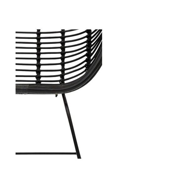 Černé ratanové jídelní židle v sadě 2 ks Kiran - Støraa-image-1