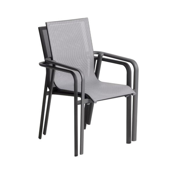 Šedá zahradní židle Canea – Kave Home-image-3