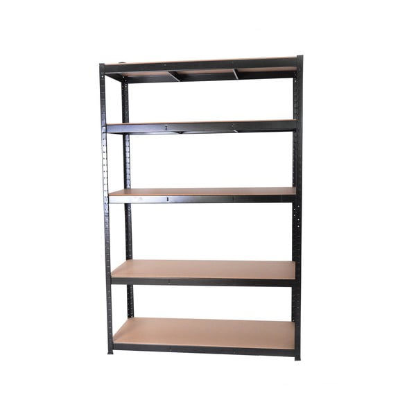 Černý kovový úložný regál 120x180 cm – Rojaplast-image-1