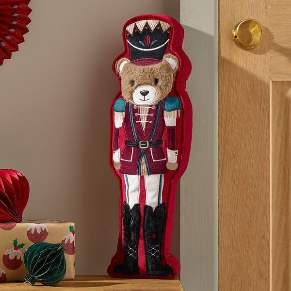 Dekorační polštář s vánočním motivem 20x30 cm Christmas Nutcracker Bear – Catherine Lansfield-image-1